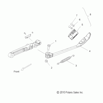 CHASSIS, SIDE STAND - V16DA36 ALL OPTIONS (49VICSIDESTAND11CC)
