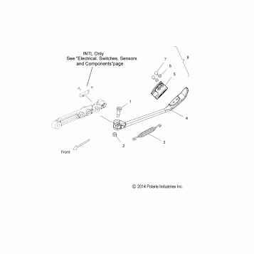 CHASSIS, SIDE STAND - V15CW/DB/DW/TW36 ALL OPTIONS (49VICSIDESTAND15CC)