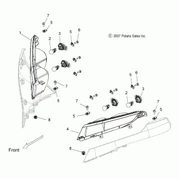 ELECTRICAL, TURN SIGNAL, FRONT - V08SB36/SD36 ALL OPTIONS (49VICSIGNAL08VN)