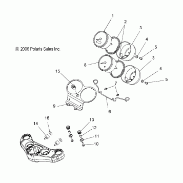 STEERING, SPEEDOMETER - V07HB26/HS26 ALL OPTIONS (49VICSPEEDO07HAM)