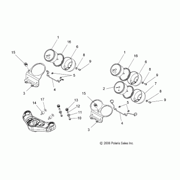 STEERING, SPEEDOMETER - V07AB26/GB26 ALL OPTIONS (49VICSPEEDO07VEGAS)
