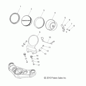 ELECTRICAL, SPEEDOMETER - V16GB36 ALL OPTIONS (49VICSPEEDO11VGS)