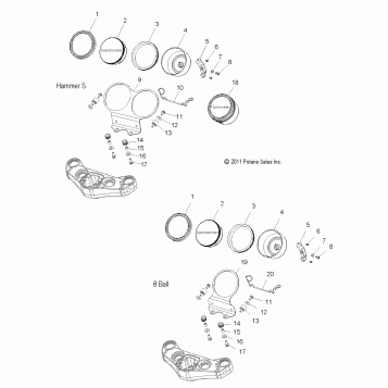 ELECTRICAL, SPEEDOMETER - V12HS36/HA36 ALL OPTIONS (49VICSPEEDO12HMR)