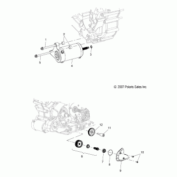 ENGINE, STARTING SYSTEM - V08BC26/XB26 ALL OPTIONS (49VICSTARTER08VEGAS)