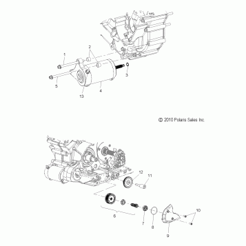 ENGINE, STARTING SYSTEM - V15WB36/WW36 ALL OPTIONS (49VICSTARTER11VGS)