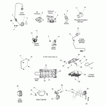 ELECTRICAL, SWITCHES and SENSORS and COMPONENTS - V08BC26/XB26 ALL OPTIONS (49VICSWITCHES08VEGAS)