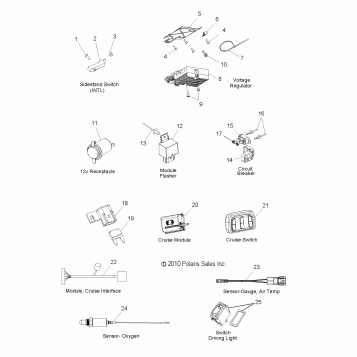 ELECTRICAL, SWITCHES, SENSORS and COMPONENTS 2 - V11BB36/DB36/DC36/EB36 ALL OPTIONS (49VICSWITCHES11CC2)