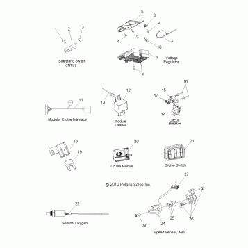 ELECTRICAL, SWITCHES, SENSORS and COMPONENTS 2 - V12BW36/EW36 ALL OPTIONS (49VICSWITCHES12CR)
