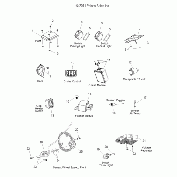 ELECTRICAL, SWITCHES, SENSORS and COMPONENTS 2 - V14SW36 ALL OPTIONS (49VICSWITCHES12VN2)