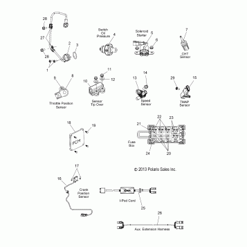 ELECTRICAL, SWITCHES, SENSORS and COMPONENTS 1 - V16DA36 ALL OPTIONS (49VICSWITCHES15CC8)