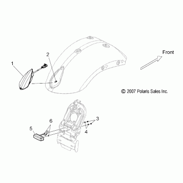 ELECTRICAL, TAILLIGHT and LICENSE PLATE LIGHT - V08BC26/XB26 ALL OPTIONS (49VICTAILLIGHT08JP)