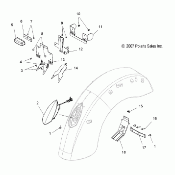 ELECTRICAL, TAILLIGHT and LICENSE PLATE LIGHT - V08CB26/CD26/PB26 ALL OPTIONS (49VICTAILLIGHT08KING)