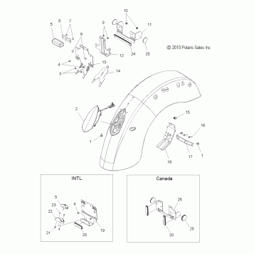 ELECTRICAL, TAILLIGHT and LICENSE PLATE LIGHT - V11CA36/CB36 ALL OPTIONS (49VICTAILLIGHT11KP)