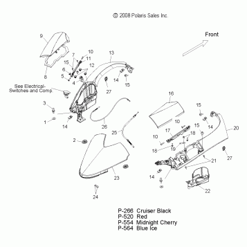 BODY, TANK COVER - V09SB36/SC36/SD36/SZ36 ALL OPTIONS (49VICTANKCVR09VN)