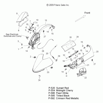 BODY, TANK COVER - V11SW36/SA36/AW36 ALL OPTIONS (49VICTANKCVR11VN)