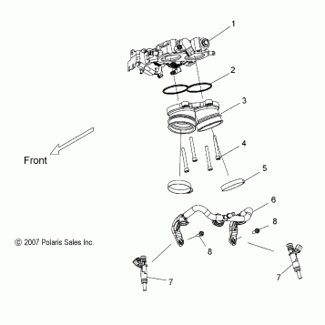 ENGINE, THROTTLE BODY ASM. - V08BC26/XB26 ALL OPTIONS (49VICTHROTTLEBODY08VEGAS)