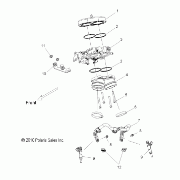 ENGINE, THROTTLE BODY ASM. - V15SW36 ALL OPTIONS (49VICTHROTTLEBODY11VN)