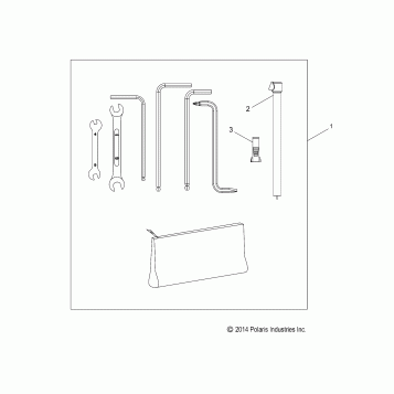 TOOLS, TOOL KIT - V16DA36 ALL OPTIONS (49VICTOOL15CC)