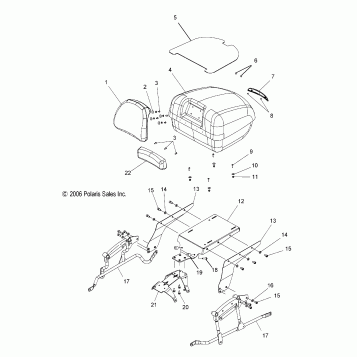 BODY, TRUNK - V08CB26/CD26/PB26 ALL OPTIONS (49VICTRUNK07KING)