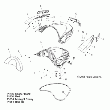BODY, TRUNK LID ASM. - V09SB36/SC36/SD36/SZ36 ALL OPTIONS (49VICTRUNK09VN)