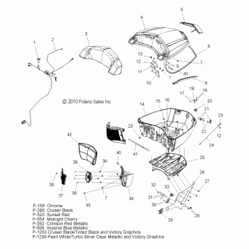 BODY, TRUNK ASM. (ACCESSORY) - V11BB36/DB36/DC36/EB36 ALL OPTIONS (49VICTRUNK11CC)