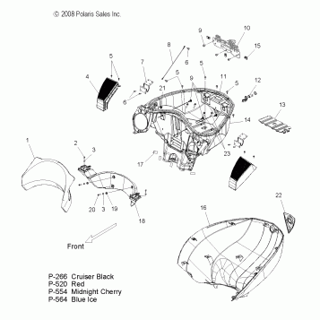BODY, TRUNK BASE - V09SB36/SC36/SD36/SZ36 ALL OPTIONS (49VICTRUNKBASE09VN)