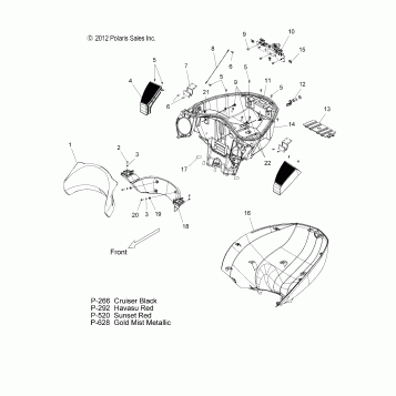 BODY, TRUNK BASE - V13SW36/AW36 ALL OPTIONS (49VICTRUNKBASE13VN)
