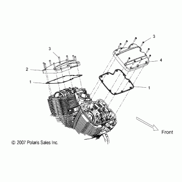 ENGINE, VALVE COVERS - V08BC26/XB26 ALL OPTIONS (49VICVALVECVR08VEGAS)