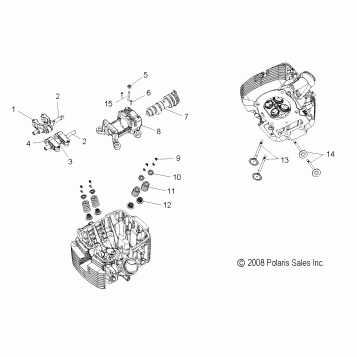 ENGINE, VALVE TRAIN - V10XB36DAP/LKP/XC36DN ALL OPTIONS (49VICVALVETRN09VEGAS)