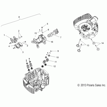 ENGINE, VALVE TRAIN - V16DA36 ALL OPTIONS (49VICVALVETRN14VGS)