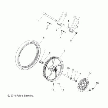 WHEELS, FRONT - V13XB36 ALL OPTIONS (49VICWHEELFRT11JP)