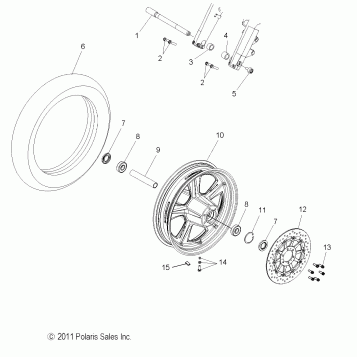 WHEELS, FRONT - V14MB36 ALL OPTIONS (49VICWHEELFRT13S)