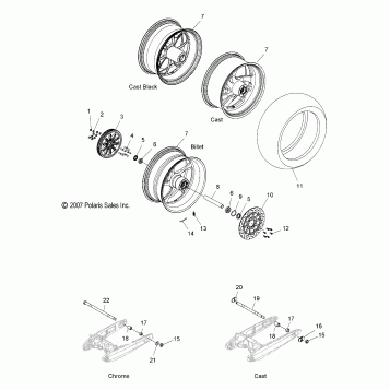 WHEELS, REAR - V08HB26/HS26 ALL OPTIONS (49VICWHEELRR08HMR)