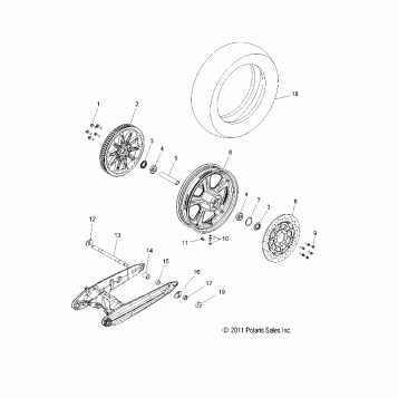 WHEELS, REAR - V14MB36 ALL OPTIONS (49VICWHEELRR13S)