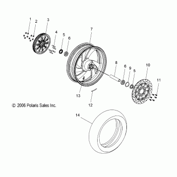 WHEELS, REAR (CAST) - V07CB26/CD 26 ALL OPTIONS (49VICWHEELRRCST07KING)