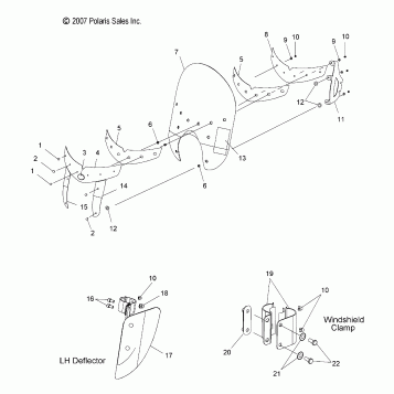 BODY, WINDSHIELD - V08CB26/CD26/PB26 ALL OPTIONS (49VICWINDSHIELD08KING)