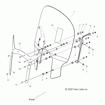BODY, WINDSHIELD - V10DB36DA/EB36DA ALL OPTIONS (49VICWINDSHIELD10CC)