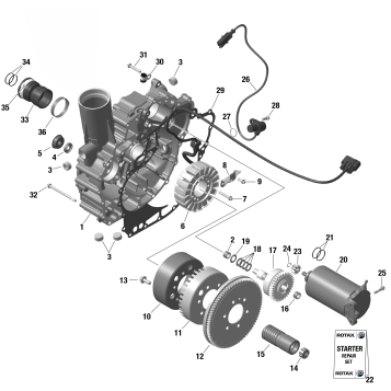 01- ROTAX - Magneto and Electric Starter