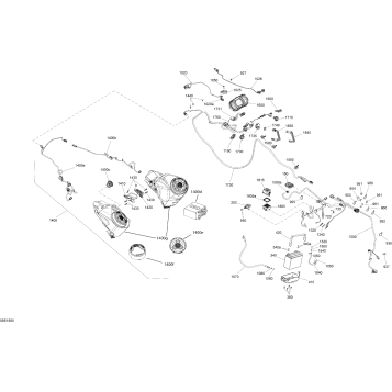 10- Electrical System Engine 1500 HO ACE - Package LTD