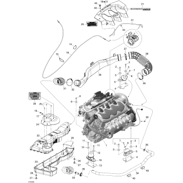01- Engine And Air Intake Silencer