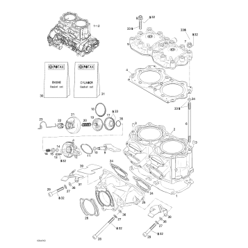 01- Cylinder, Exhaust Manifold