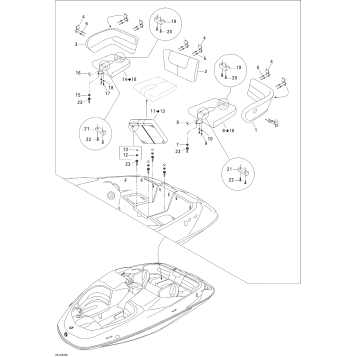 09- Seat, Rear View, Blue