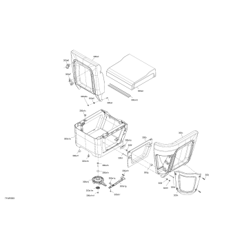 07- FURNITURE - Seat Corner Backrest (RH)
