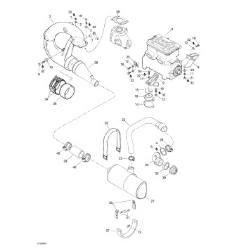 01- Engine Support And Muffler