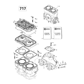 01- Cylinder, Exhaust Manifold (717)