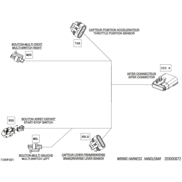 08- ELECTRIC - Handlebar Wiring Harness - 278004355
