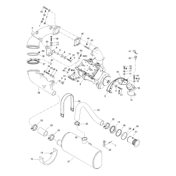 01- Engine Support And Muffler