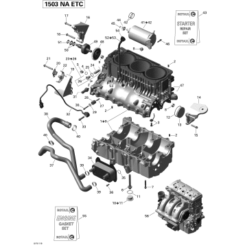 01- Engine Block Sea-Doo