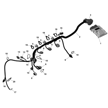 01- ROTAX - Engine Harness And Electronic Module