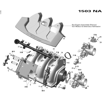 02- Air Intake Manifold Sport Boats